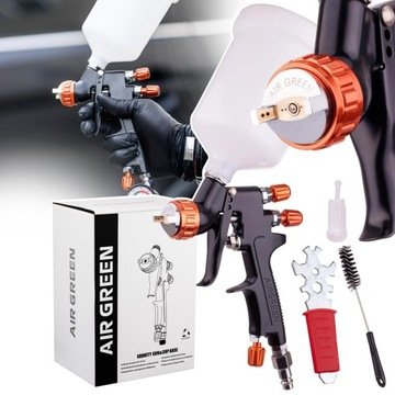 Pistolet Lakierniczy Hvlp do Malowania Dysza 1,3mm Airgreen Sico Pro 600ml