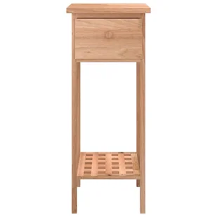 Stolik boczny z szufladą, 25x25x60 cm, lite drewno orzechowe Lumarko - Ławy i stoliki kawowe - miniaturka - grafika 6