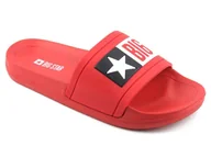 Klapki i japonki damskie - Gumowe klapki damskie na grubej podeszwie - Big Star DD274A267, czerwone - miniaturka - grafika 1