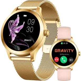 Gravity GT25-1 ELISSA PRO Złoty, różowy - Smartwatch Gravity GT25-1 ELISSA PRO Złoty, różowy - Smartwatch - miniaturka - grafika 1