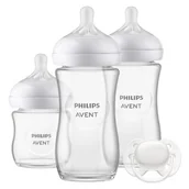 Butelki dla niemowląt - Butelka PHILIPS AVENT Newborn Glass Gift SCD878/11 (3 sztuki) - miniaturka - grafika 1