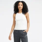 Koszulki i topy damskie - Koszulka damska New Balance WT33536SST  biała - miniaturka - grafika 1