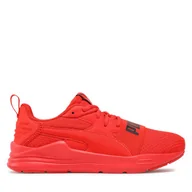 Sneakersy damskie - Sneakersy Puma Wired Run Pure Jr 390847 05 Czerwony - miniaturka - grafika 1