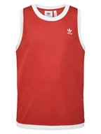 Koszulki męskie - adidas Tank top adicolor Mock Eyelet JP1098 Pomarańczowy Oversize - miniaturka - grafika 1