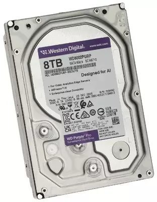DYSK DO REJESTRATORA HDD-WD8002PURP 8TB 24/7 PURPLE PRO WESTERN DIGITAL