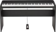 Instrumenty klawiszowe - Korg B2 BK Set pianino cyfrowe czarne ze statywem - miniaturka - grafika 1