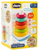 Zabawki interaktywne dla dzieci - Piramidka kolorowa - Chicco - miniaturka - grafika 1