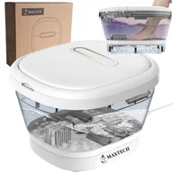 Masażery - Masażer wodny do stóp HYDROMASAŻ z grzaniem Do masażu Składany z bąbelkami - miniaturka - grafika 1