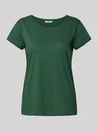 Koszulki i topy damskie - T-shirt o kroju regular fit z czystej bawełny - miniaturka - grafika 1