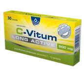 Witaminy i minerały - C-VITUM (Witamina C o przedłużonym uwalnianiu) 30 sztuk OLEOFARM - miniaturka - grafika 1