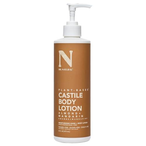 Dr Natural - Pure Castile Almond Hand and Body Lotion Made with Natural Essential Oils and Organic Shea Butter to Moisturise Cruelty and Paraben Free 473ml