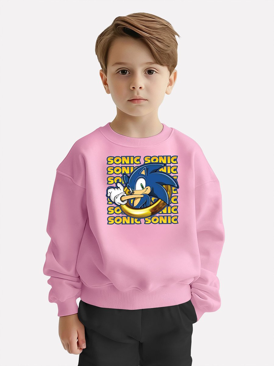 BLUZA DZIECIĘCA SONIC 104 MŁODZIEŻOWA WZORY PREZENT JAKOŚĆ