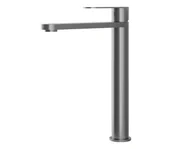 Baterie umywalkowe - BATH DELUXE 28-027-02-73-02 - Kran do umywalki TARNBY 27,3 cm proszkowo szary - miniaturka - grafika 1