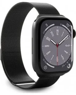 Pasek do Apple Watch 44 45mm Puro Milanese - czarny - Akcesoria do smartwatchy - miniaturka - grafika 1