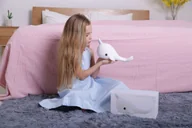 Lampy stojące - Lampka Nocna Narwal Dla Dzieci - miniaturka - grafika 1