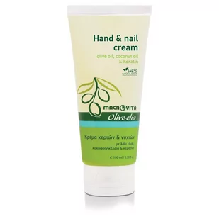 MACROVITA OLIVE-ELIA HAND & NAIL krem do rąk i paznokci oliwka, olej kokosowy i keratyna 100ml - Kremy i maski do rąk - miniaturka - grafika 1