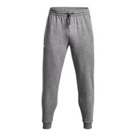 Spodnie męskie - Męskie Spodnie UNDER ARMOUR UA RIVAL FLEECE JOGGERS 1379774-025 – Szary - miniaturka - grafika 1