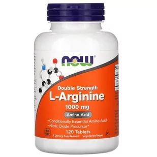 Now Foods L-Arginina - aminokwasy - 1000 mg 120 kaps. - Suplementy naturalne - miniaturka - grafika 1