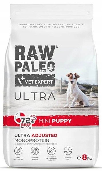 Vetexpert Raw Paleo Ultra Beef Puppy Mini 8kg