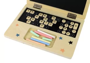 Tablica Drewniana Laptop Kreda - Tablice dla dzieci - miniaturka - grafika 4