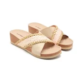 Klapki i japonki damskie - GIOSEPPO OMA, klapki damskie, różowe złoto, 36 EU, Różowe złoto, 36 EU - miniaturka - grafika 1