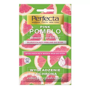 Perfecta Peeling + maska do stóp PINK POMELO zabieg wygładzający 010214716 - Pielęgnacja stóp - miniaturka - grafika 1