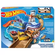 Tory, garaże, parkingi - Hot Wheels - Tor wyścigowy Sharkport Hot Wheels BGK04 - miniaturka - grafika 1