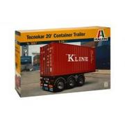 Modele do sklejania - Italeri Tecnokar 20 container trailer - miniaturka - grafika 1