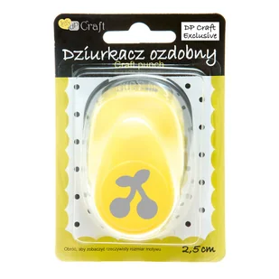 dp Craft Dziurkacz ozdobny 2,5 cm wiśnie JCDZ-110B-M49) - Dziurkacze - miniaturka - grafika 1