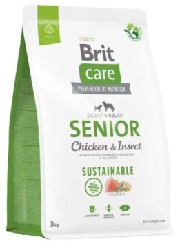 Brit Care Dog Sustainable Senior Chicken Insect 3kg