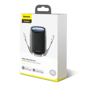 Baseus Milky Way samochodowa bezprzewodowa ładowarka Qi 15W elektryczny uchwyt na telefon srebrny (WXHW02-0S) - Ładowarki do telefonów - miniaturka - grafika 23