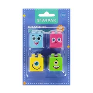 Przybory szkolne - Gumki do mazania Blocks 4 szt. - Starpak - miniaturka - grafika 1