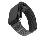 Akcesoria do smartwatchy - Fixed Nylonowy pasek Nylon Sporty Strap do Apple Watch 42/44/45 mm, szary - miniaturka - grafika 1