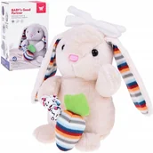 Pozytywki dla dzieci - Pluszowy króliczek pozytywka przytulanka maskotka kołysanka ZA5585 - miniaturka - grafika 1