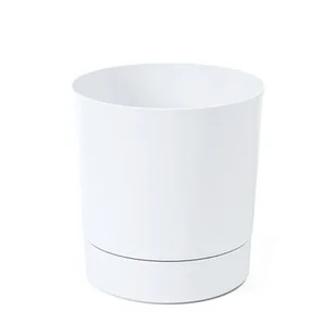 Donica z podstawką AURA 34,1 x 32,5 cm biały - Donice - miniaturka - grafika 1