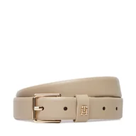 Paski - Pasek Damski Tommy Hilfiger Th Square 2.5 Go AW0AW17756 Beżowy - miniaturka - grafika 1