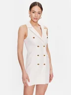 Sukienki - Fracomina Sukienka koktajlowa FS23SD1007W62701 Écru Regular Fit - miniaturka - grafika 1