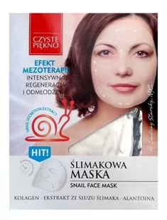 Estetica GROUP Czyste Piękno, Ślimakowa Maska Na Twarz, 1 szt. - Maseczki do twarzy - miniaturka - grafika 1