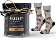 Skarpety termoaktywne - Soxo Kolorowe Męskie Skarpetki SOXO pasztet 4045 - miniaturka - grafika 1