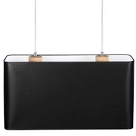 Lampy sufitowe - Britop Skandynawska LAMPA wisząca CADRE 872030274 prostokątna OPRAWA abażurowy ZWIS loft czarny dąb - miniaturka - grafika 1