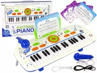 Zabawki interaktywne dla dzieci - PIANINKO KEYBOARD DLA DZIECI ORGANKI Z MIKROFONEM - miniaturka - grafika 1