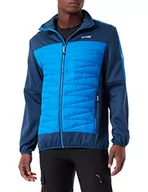 Kurtki męskie - Regatta Męska kurtka trekkingowa Clumber II hybrydowa wodoodporna - czarna, Moonlight denim/imperialny niebieski, L - miniaturka - grafika 1