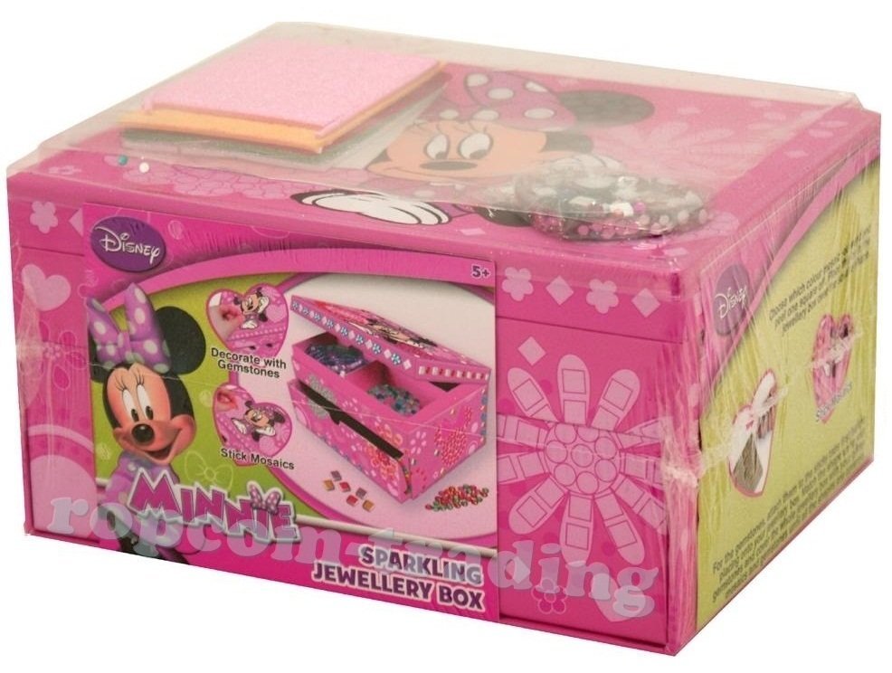 Szkatułka Pudełko na Biżuterię Naklejki do Ozdabiania MINNIE