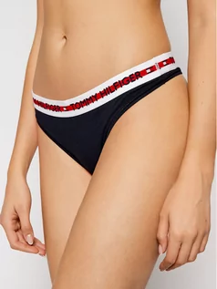 Majtki damskie - Tommy Hilfiger Stringi UW0UW02458 Granatowy - grafika 1