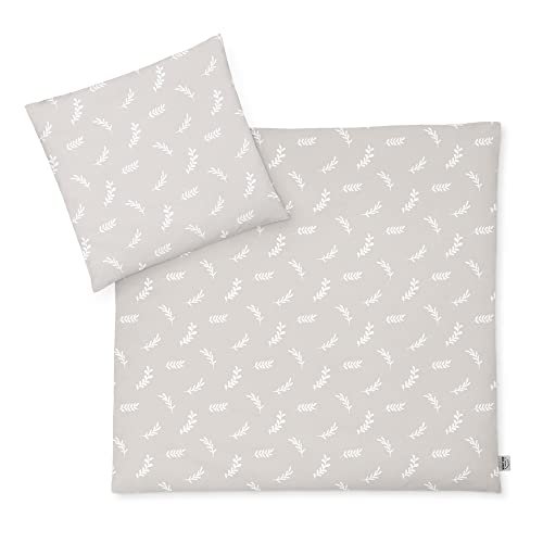 Julius Zöllner Jersey - pościel dziecięca 80 x 80 + 35 x 40 cm, 2-częściowy zestaw poszewek na kołdrę i poszewki na poduszkę, 100% bawełna dżersejowa, z zamkiem błyskawicznym, Standard 100 by