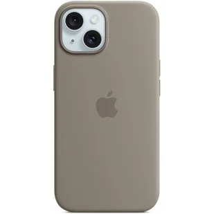 Etui APPLE Silicone Case MagSafe do iPhone 15 Popielaty brąz - Etui i futerały do telefonów - miniaturka - grafika 1