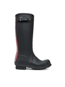 Kalosze męskie - Hunter Kalosze MFT9353RMA Czarny - miniaturka - grafika 1