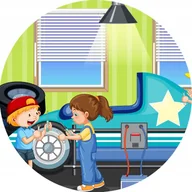 Akcesoria do pakowania - Naklejki 4 cm dla dzieci samochód auta - miniaturka - grafika 1