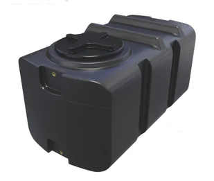 Zbiornik plastikowy 400 l SK czarny wym. 127 x 67 x 63 cm (gwint dolny i górny mosiężny 3/4 cala) - Beczki - miniaturka - grafika 1