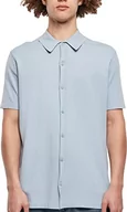 Koszule męskie - Urban Classics Męska koszula z dzianiny, summerblue, L - miniaturka - grafika 1
